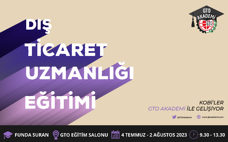 DIŞ TİCARET UZMANLIĞI EĞİTİMİ