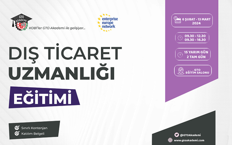 DIŞ TİCARET UZMANLIĞI EĞİTİMİ