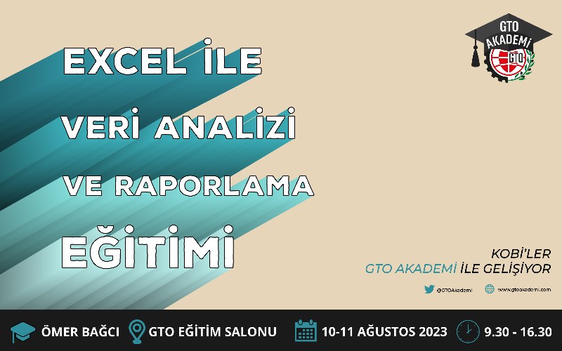 EXCEL ile VERİ ANALİZİ ve RAPORLAMA