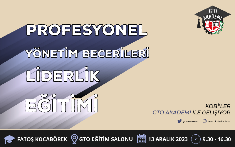 PROFESYONEL YÖNETİM BECERİLERİ LİDERLİK EĞİTİMİ